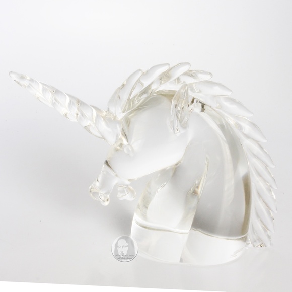 Cartier Unicorn Paperweight Crystal Desk Accessory in Box by Archimede Seguso - Picture 7 of 17